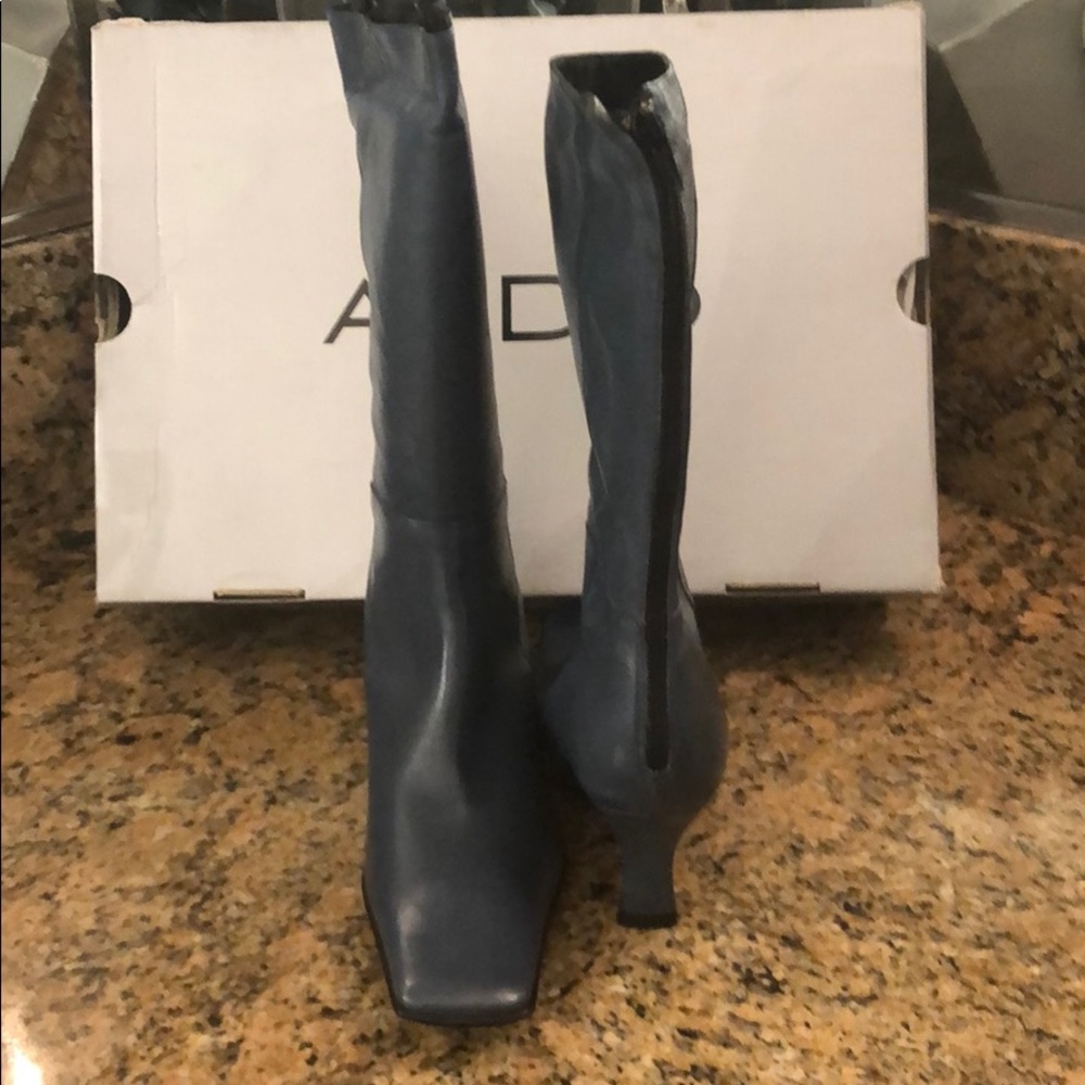 Steele Blue Mid Calf Boots